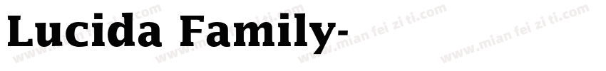 Lucida Family字体转换